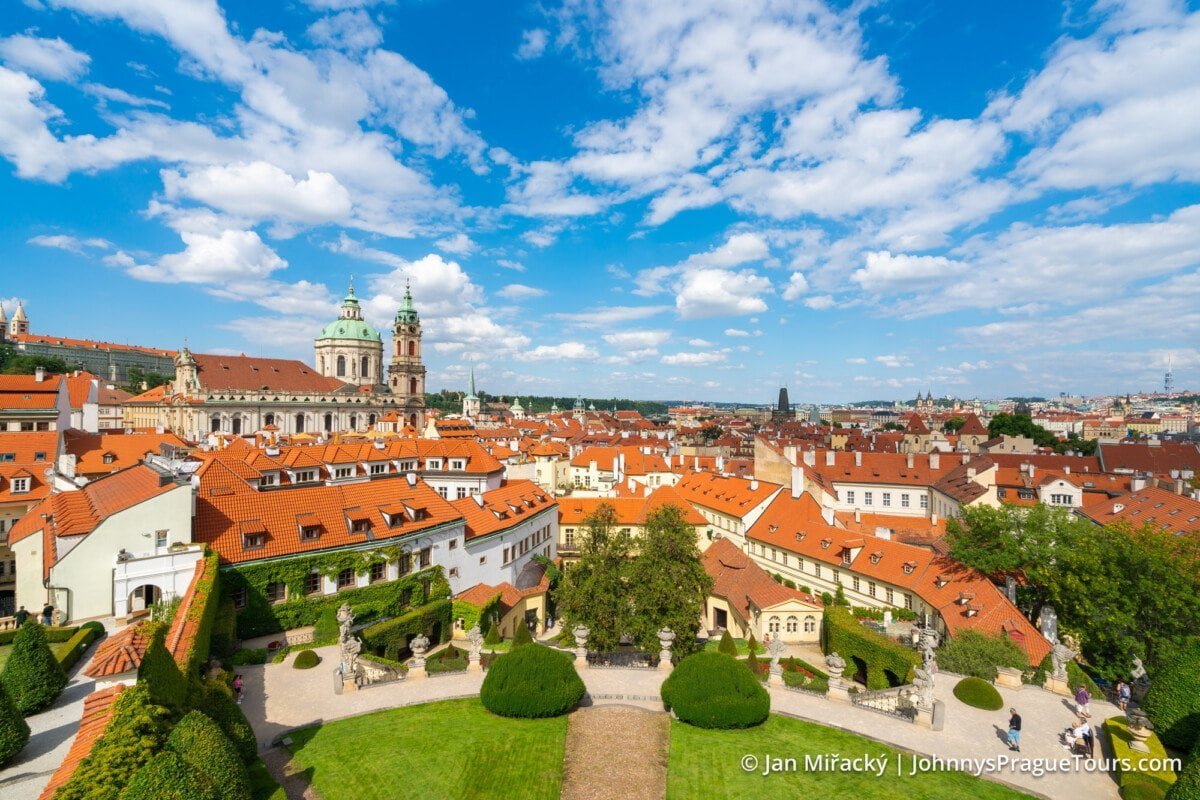 St. Nicholas Church from Vrtba Garden, Prague