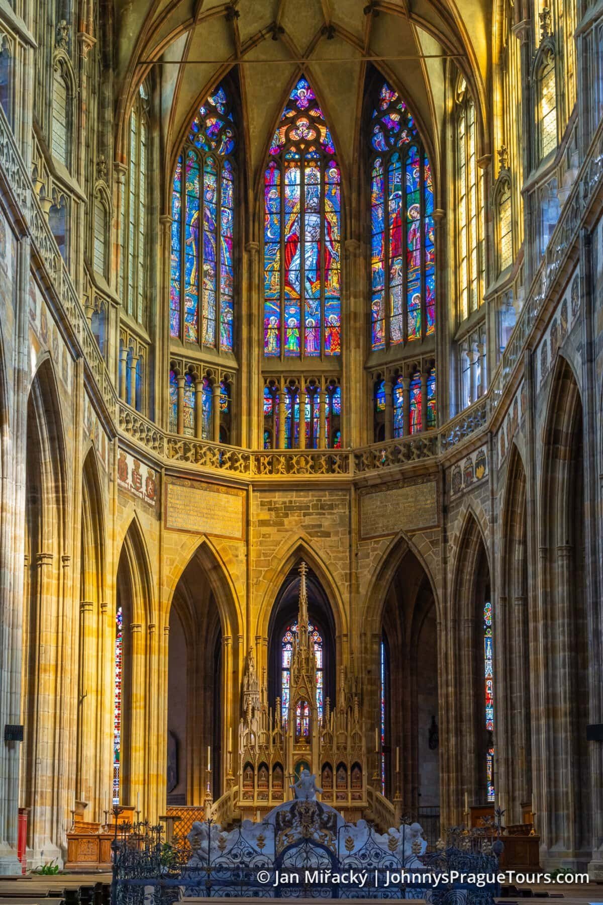 Interior of St. Vitus Cathedral, Prague Castle, Prague