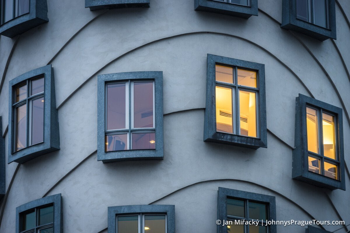 Windows of Dancing House, Prague